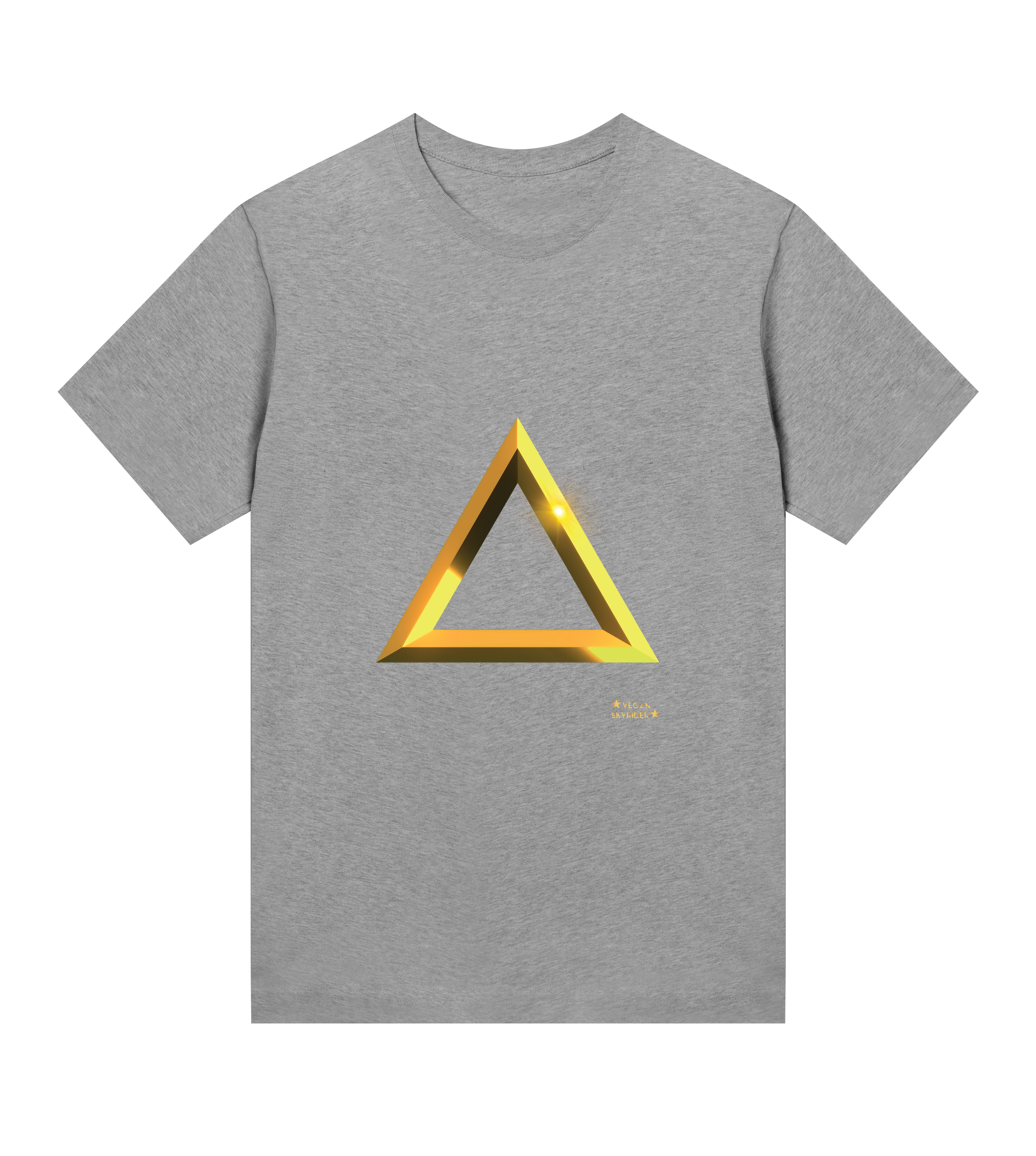 grey-organic-womens-t-shirt-with-golden-triangle
