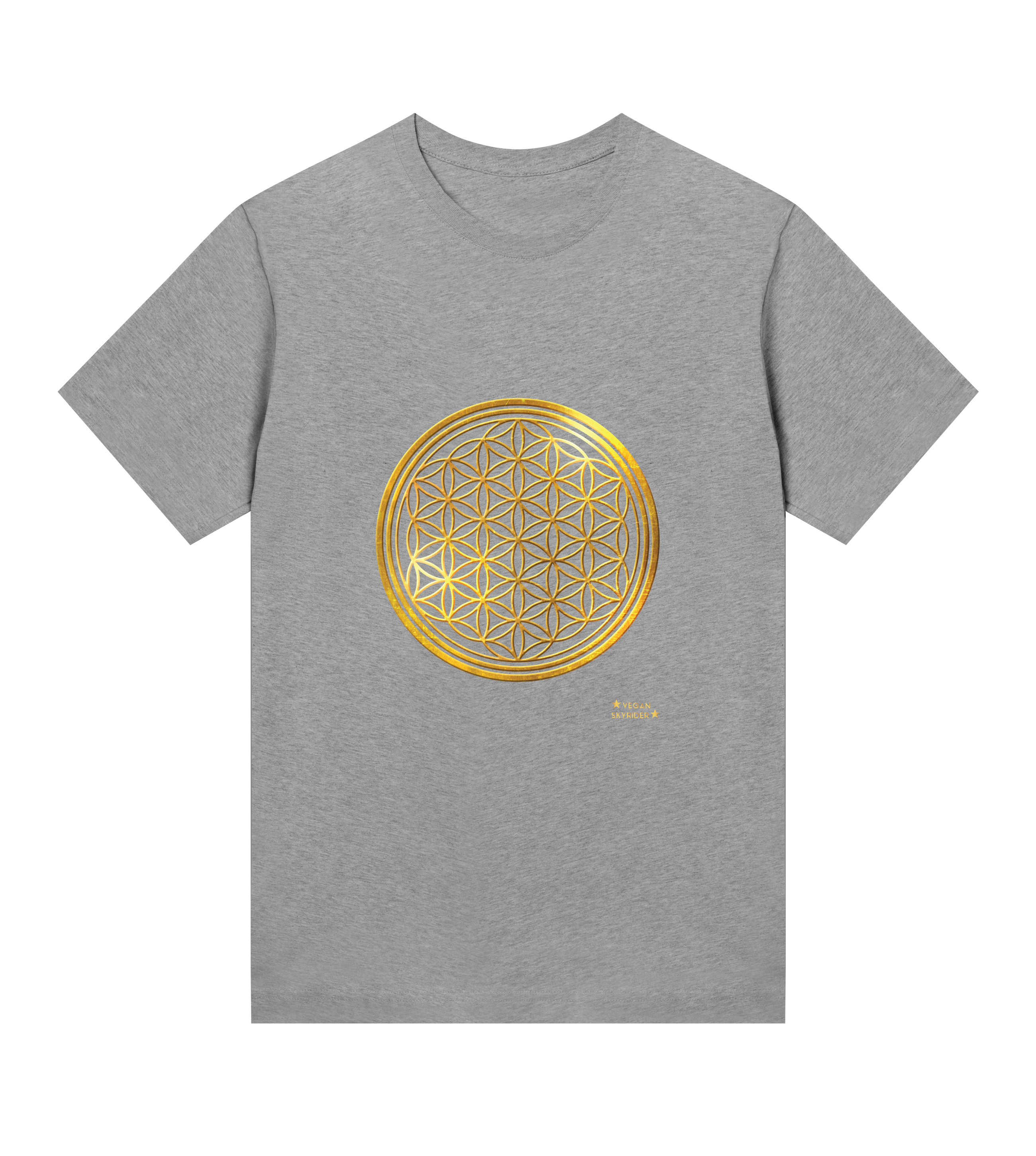 grey-womens-t-shirt-flower-of-life-symbole-vegan-skyrider